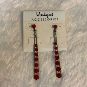Ruby red earrings!